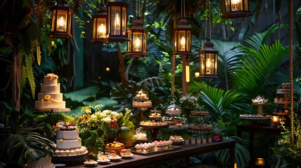 Birthday decoration ideas, decoration ideas, decoration of tables with light.