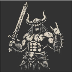 skeleton with a sword