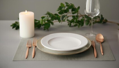  Candlelit Dinner Setting 