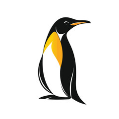 Stylish Abstract Penguin Logo Design Template for Brand Identity