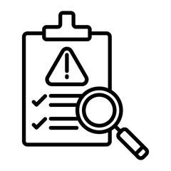 Assess Vector Line Icon Design