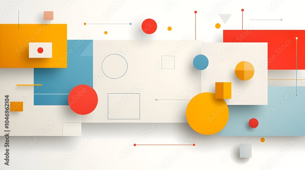 Poster striking minimalist poster with vibrant geometric prism shapes on a captivating modern gradient back