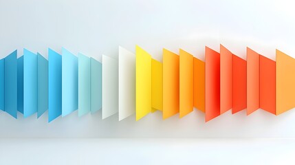 Striking and dynamic arrangement of colorful geometric prisms set against a gradient background creating a visually captivating design that is ideal for contemporary social media templates flyers