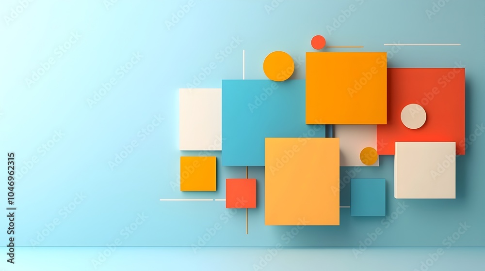 Poster captivating geometric prism poster with bold gradient and minimalist layout perfect for social media