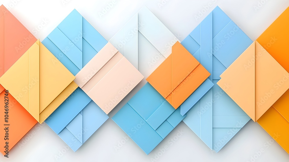 Poster Mesmerizing Geometric Prism Gradient Backdrop for Captivating Digital Designs  Featuring a modern minimalist layout with vibrant harmonious colors and striking geometric shapes