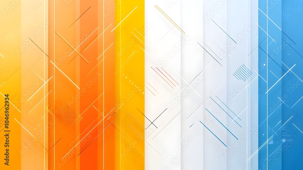 Poster stunning abstract geometric prism backdrop with vibrant gradient colors perfect for minimalist socia