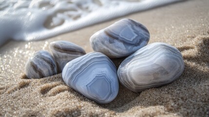 Blue Lace Agate Tumbled Stone: Comfort, Nurturing, and Love from Nature's Healing Crystal