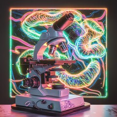 Fototapeta premium Radiant microscope
