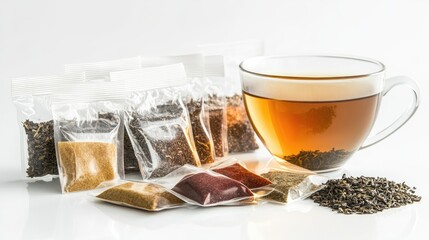 Fototapeta premium Assorted Spices and Herbal Tea Collection