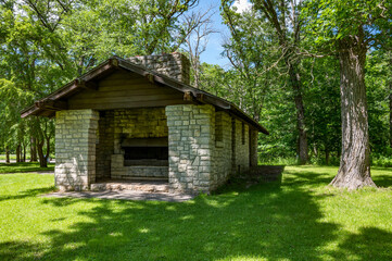 Picnic Shelter in Whitewater State Park in Minnesota