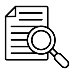 Document Vector Line Icon Design