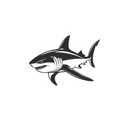 Fototapeta premium Abstract Shark Logo Design Template Vector Illustration