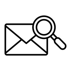 Mail Vector Line Icon Design