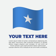 Somalia Flag Banner Background Template