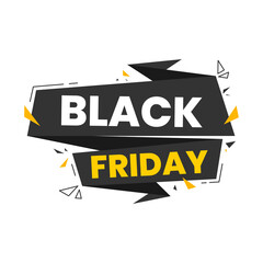 Black friday banner design. Black friday special offer promotion banner. Discount banner for black friday sale. Social media banner, web banner, sale banner, sale badge