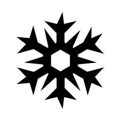 Sharp Snowflake Line Icon