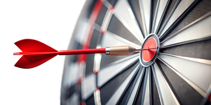 Target and arrow TRANSPARENT BACKGROUND 