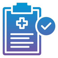 Fototapeta premium Health Report Icon