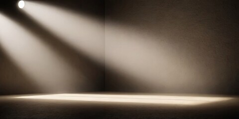 Obraz premium A room with a spotlight shining on it