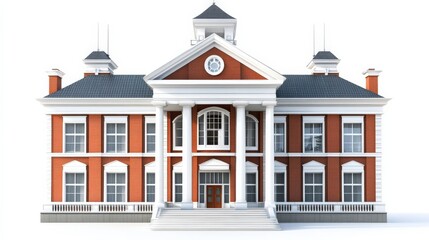 Fototapeta premium City Council. Architectural House Building - Real Estate Icon
