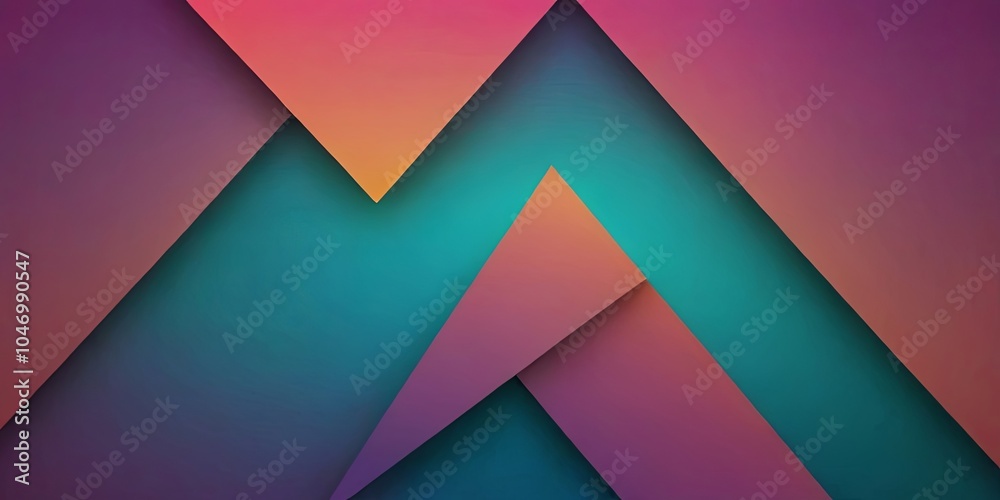 Poster A colorful background with triangles and squares