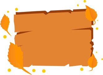 Autumn Wood Sign Board