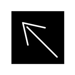 A symbol used to indicate direction, movement, or position, often depicted as a pointed shape