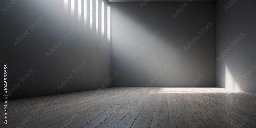 Poster A room with a large window that lets in a lot of light