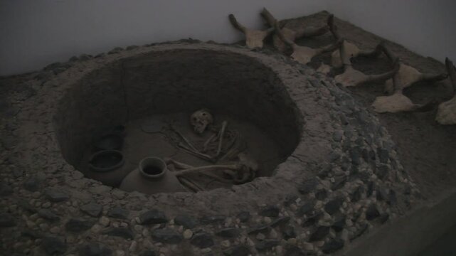 Sudan, Northern Province, Kerma, tomb in kerma museum