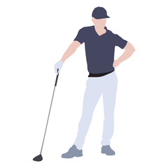 silhouette of a man playing golf
