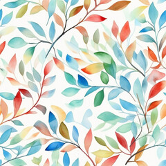 Seamless pattern, abstract art. Watercolor painting, children's wallpaper. Hand drawn plants. Palms, rainforest, leaves, flowers. modern abstract colored background, banner on all out background
