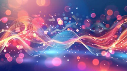 Fototapeta premium Abstract Swirling Lights and Colors