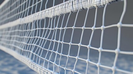Obraz premium Closeup of a 3D model of a beach volleyball net