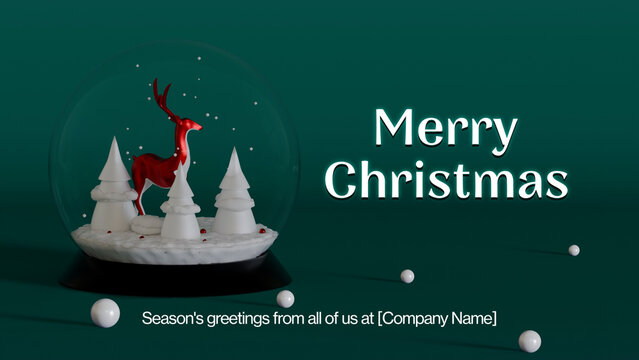 Snow Globe Christmas Greeting