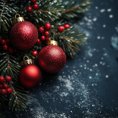 christmas tree decorations, Generative AI	
