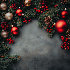 christmas tree decoration, Generative AI	
