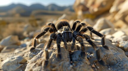 Tarantula in Desert