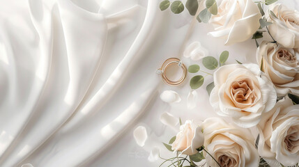 Rose Flower Wedding frame Wedding mockup template Modern design decor