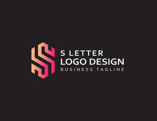 Abstract logo with s shape