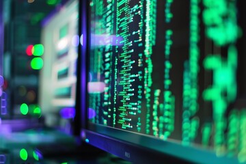 A computer screen displaying code being sequenced and analyzed.