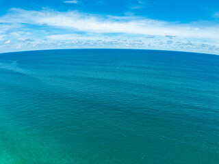 Beautiful sea summer landscape in high travel season in Thailand, Nature sky sea background,High angle view seascape nature view