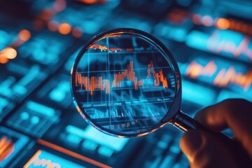 Data Analysis Through Magnifying Glass Display
