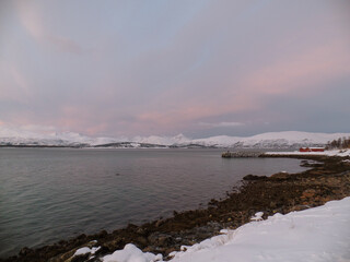 Tromso, Norway, Sunset Beach