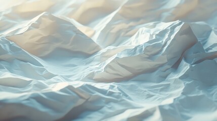 A crinkled paper texture in off-white with light shadowing to create a 3D effect.