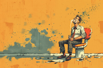 Creative concept art illustration