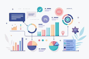 Modern Minimalist Infographic Vector Template with Clean Design