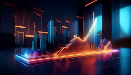 The impact of marketing on sales can be visualized.