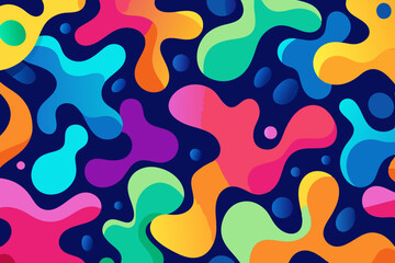 Seamless Abstract Liquid Shapes with Smooth Gradients