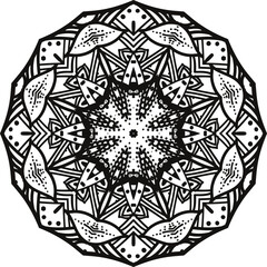 Fototapeta premium Mandala Pattern Ideas Circular Pattern in the Form of a Mandala Decorative Ornament in Ethnic Oriental Style.
