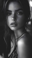 Naklejka premium Captivating expression